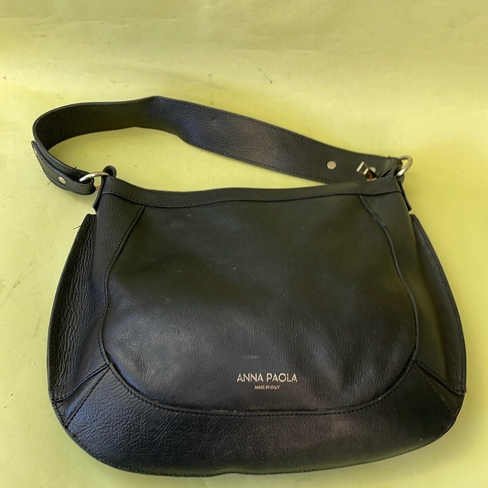 Vintage black Anna Paola pebbled leather bag - Picture 5 of 11